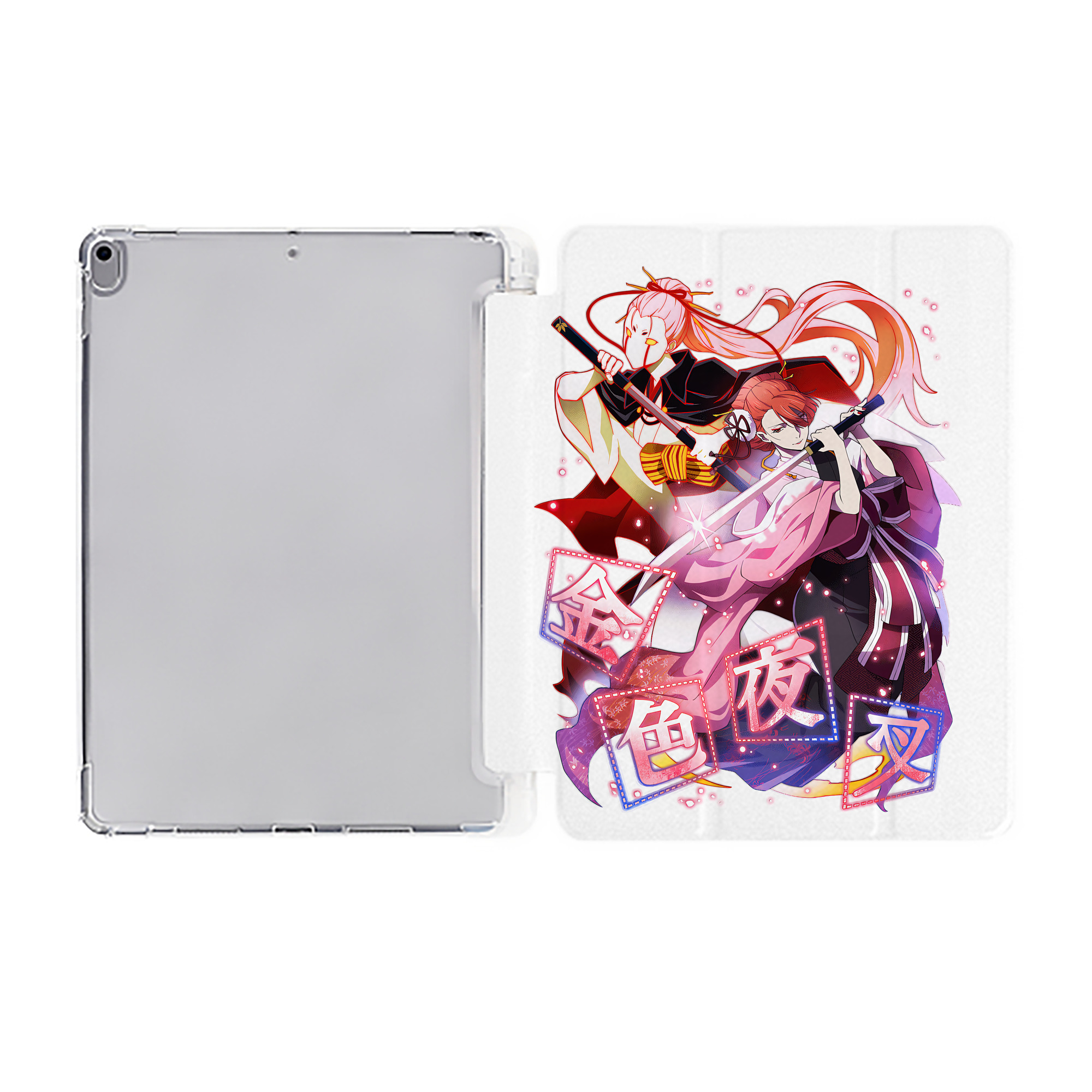 （画像用） 文豪ストレイドッグス Bungo Stray Dogs IPad ケース ペン収納付き 三つ折りスタンド PUレザー×シリコン 対応機種9.5/10.5/10.9インチ